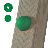 Hætter i kunststof 10 mm (20 stk.) Grøn 620870